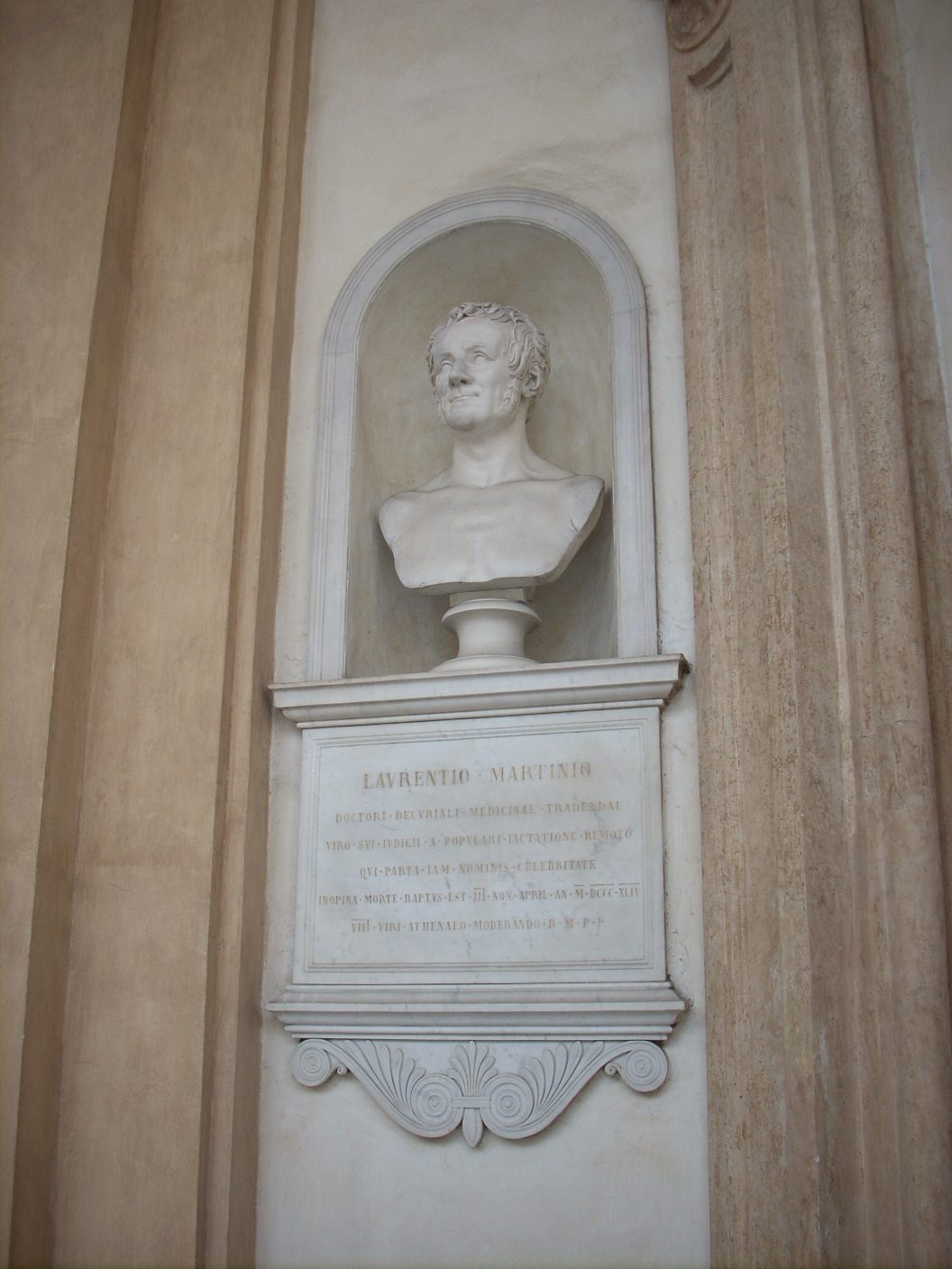 Lorenzo Martini s bust, University of Turin central seat, Turin, Italy - 01.JPG
